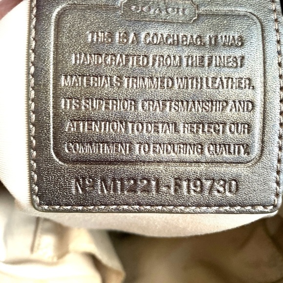 Coach Brown Signature Crossbody Bag with Chain Detail - Picture 10 of 10